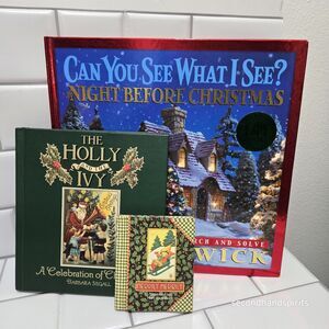 Christmas Books Lot of 3 Holiday Hardcover Books